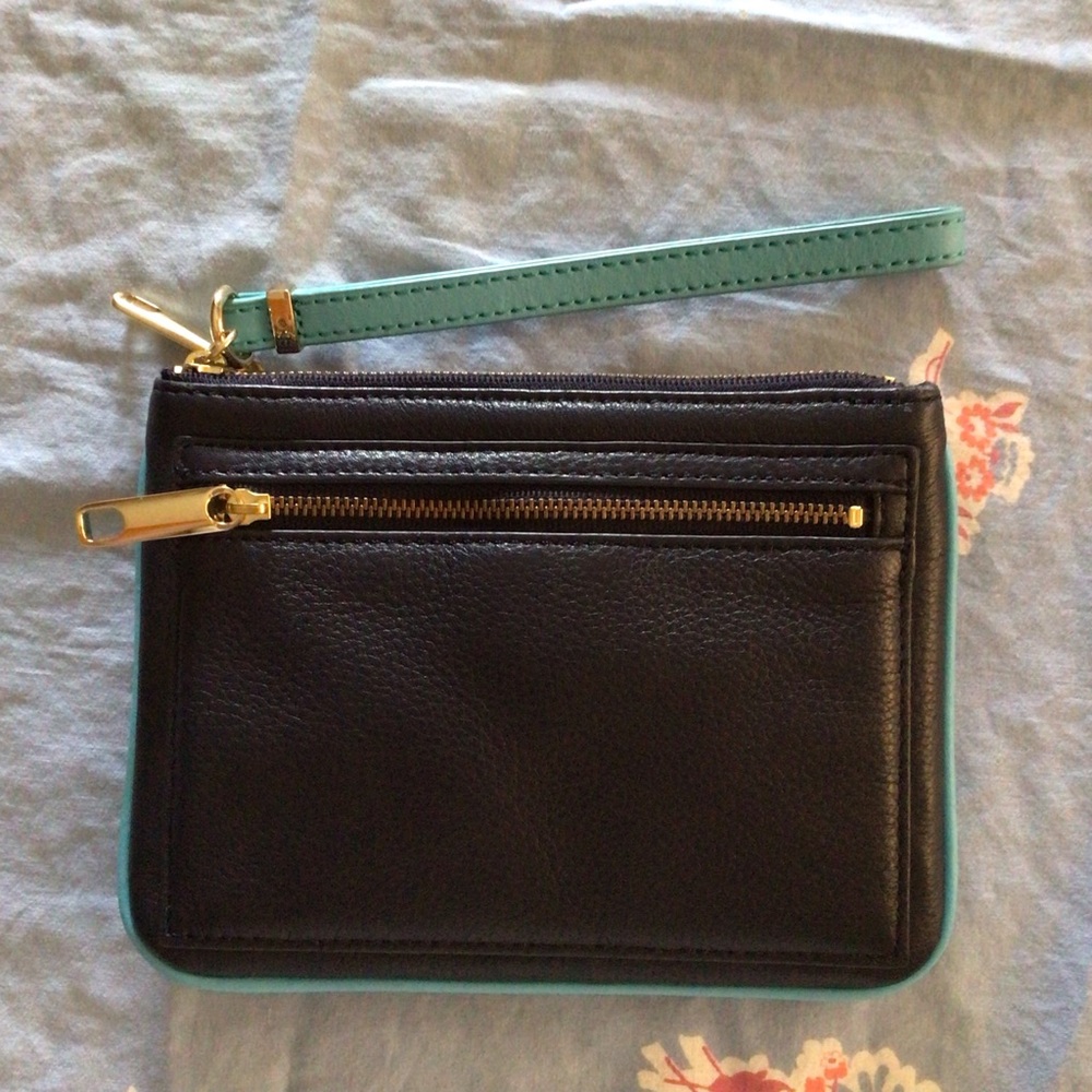 Talbots blue with light blue wristlet